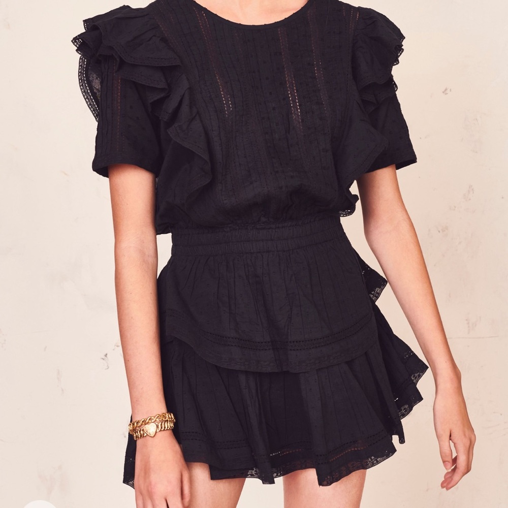 LOVESHACKFANCY Natasha in black size M